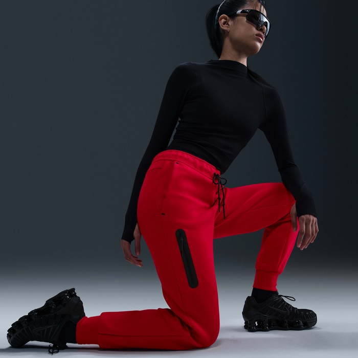 damsko-dolnishte-nike-tech-fleece-tcl-flc-red-sf4 Дамско Долнище Nike Sportswear Tech Fleece - Image 1